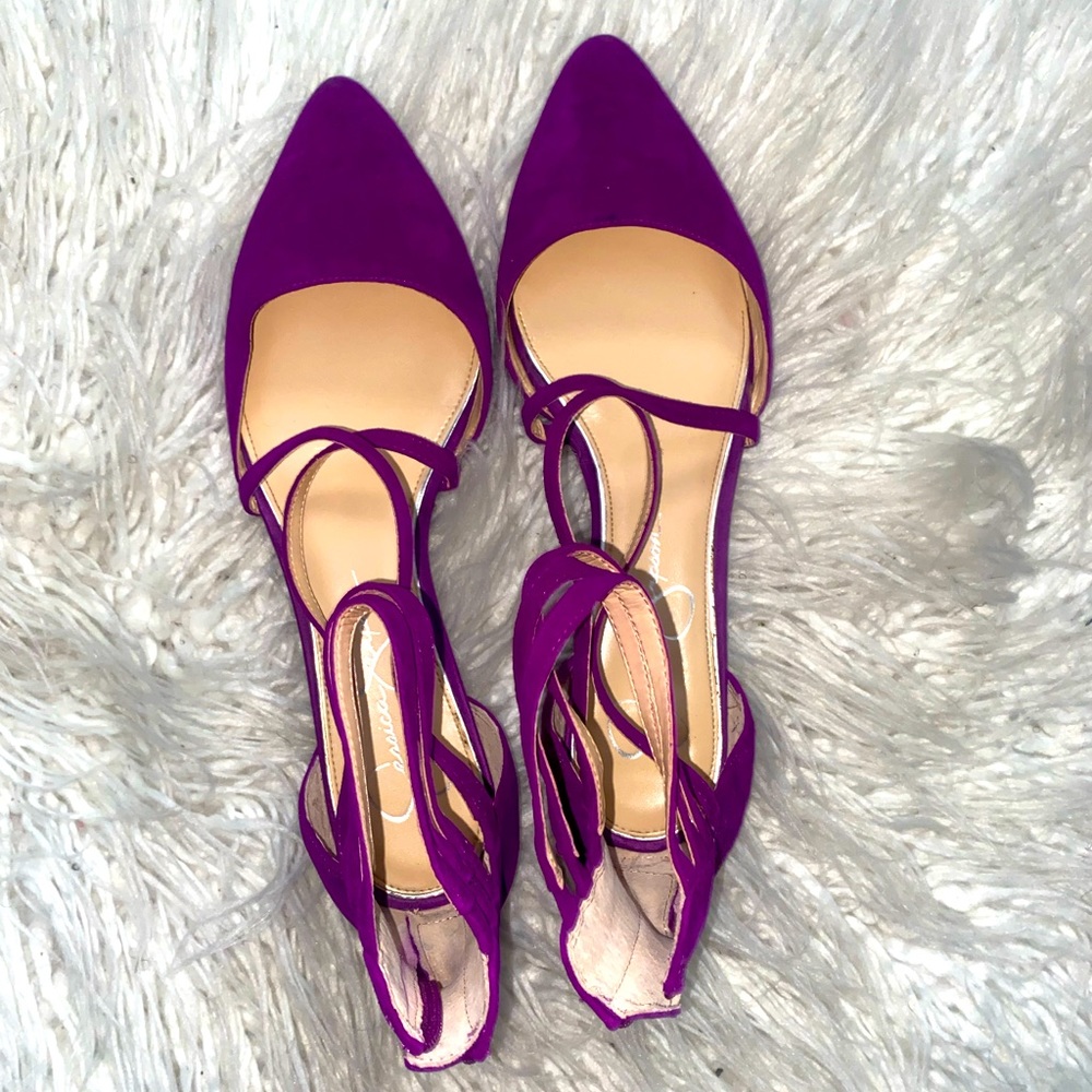 Jessica Simpson strappy flats in good condition